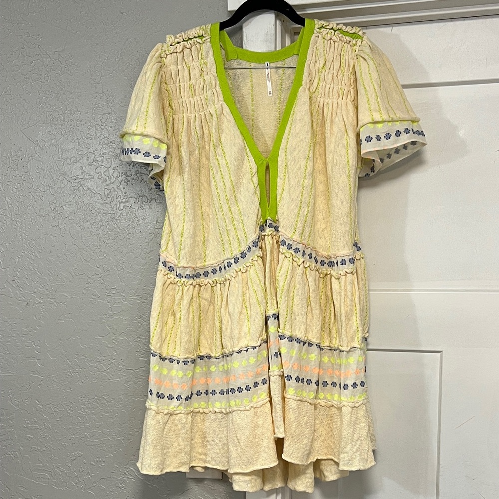 FREE PEOPLE BELLA TUNIC MINI DRESS XS/SMALL - Picture 2 of 16